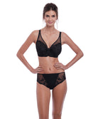 Slip dos opaque Fantasie Anoushka noir FL3215-BLK face