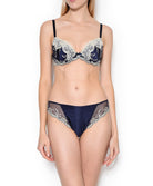 Slip dos opaque Lise Charmel Splendeur Soie marine ACC0280-SM