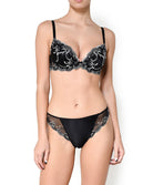 Slip dos opaque Lise Charmel Splendeur soie noir ACC0280-SN