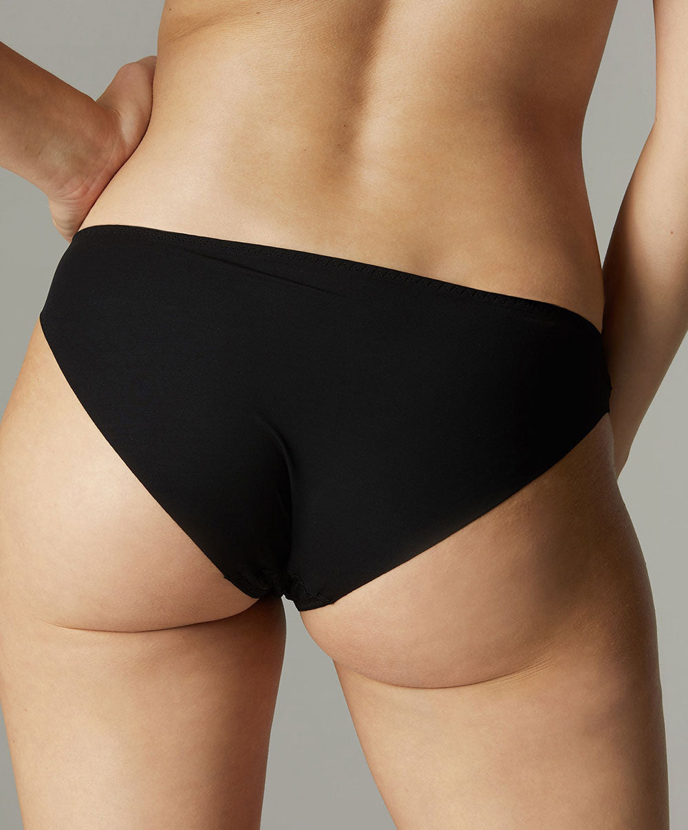 Slip dos opaque Comète Noir Simone Pérèle 12S720-015