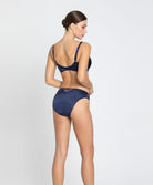 Slip dos opaque en soie Lise Charmel Splendeur Soie bermudes bleu ACC0280-BS