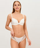 Slip dos opaque en soie Lise Charmel Splendeur soie écru nacre ACC0280-EN