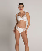 Slip dos opaque en soie Lise Charmel Splendeur soie écru nacre ACC0280-EN