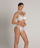 Slip dos opaque en soie Lise Charmel Splendeur soie écru nacre ACC0280-EN