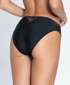 Slip dos opaque en soie Lise Charmel Splendeur Soie noir ACC0280-NO