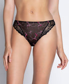 Slip "Fantaisie" Lise Charmel Floraison Passion safran rose ACH0286-SR