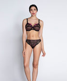 Slip "Fantaisie" Lise Charmel Floraison Passion safran rose ACH0286-SR