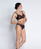 Slip "Fantaisie" Lise Charmel Floraison Passion safran rose ACH0286-SR