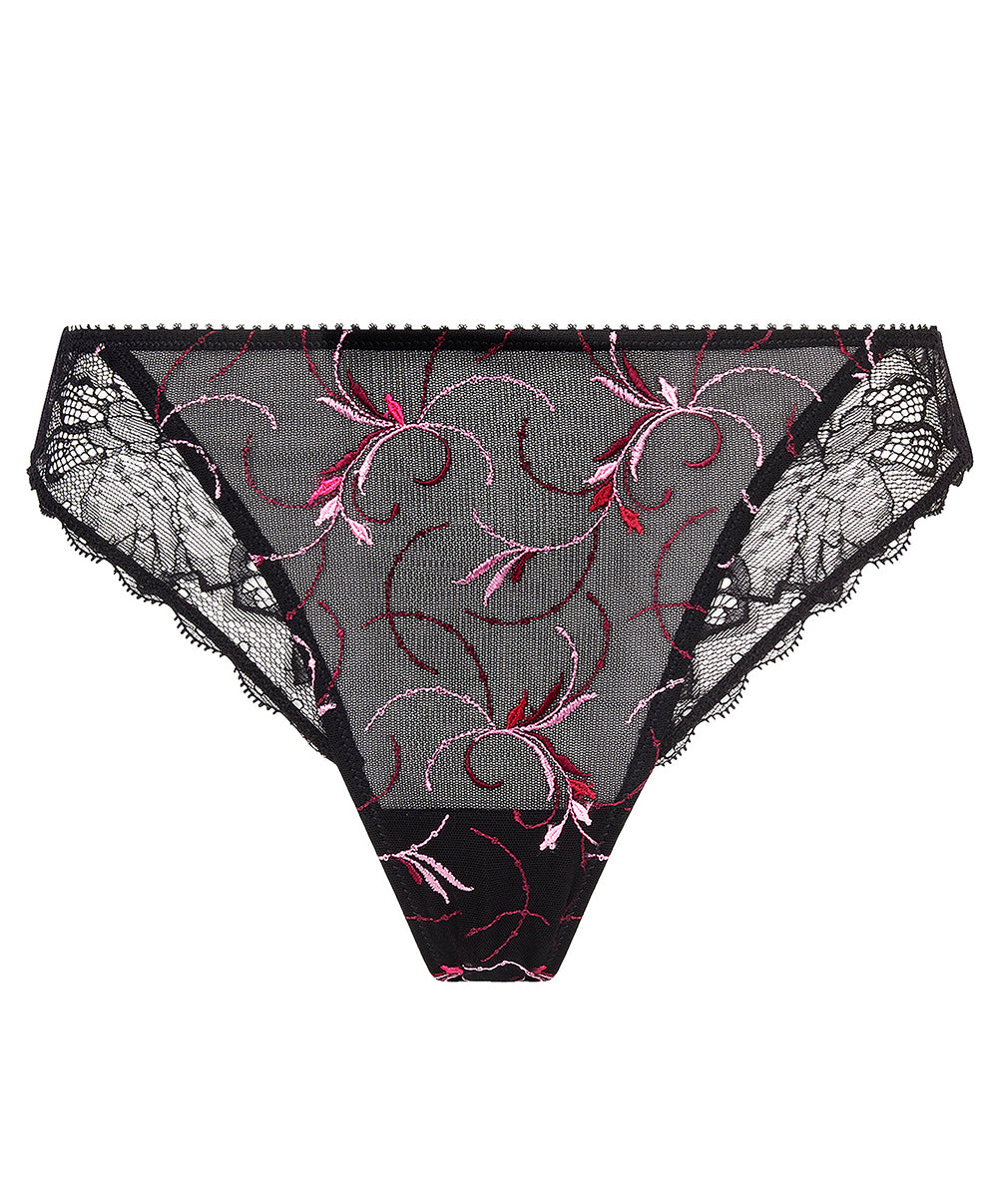 Slip "Fantaisie" Lise Charmel Floraison Passion safran rose ACH0286-SR