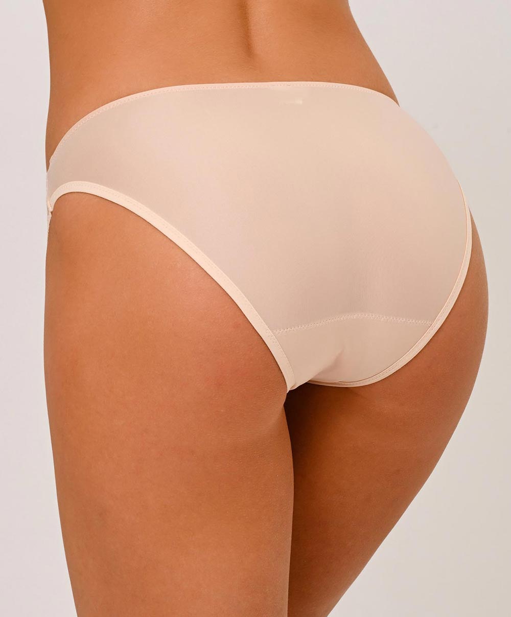 Slip dos opaque Lise Charmel Sublime en Dentelle nude sublime ACH0213-NS