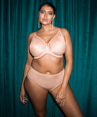 Slip grande taille couvrant Elomi Smooth sahara EL4565-SAH