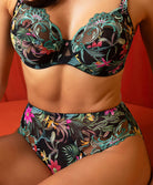 Slip haut Lise Charmel Fleurs Étoiles éclat étoile (noir et multicolore) ACH0396-EE