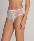 Slip haut dos opaque Lise Charmel Source Beauté ecru nacre ACH0372-EN