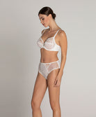 Slip haut dos opaque Lise Charmel Source Beauté ecru nacre ACH0372-EN