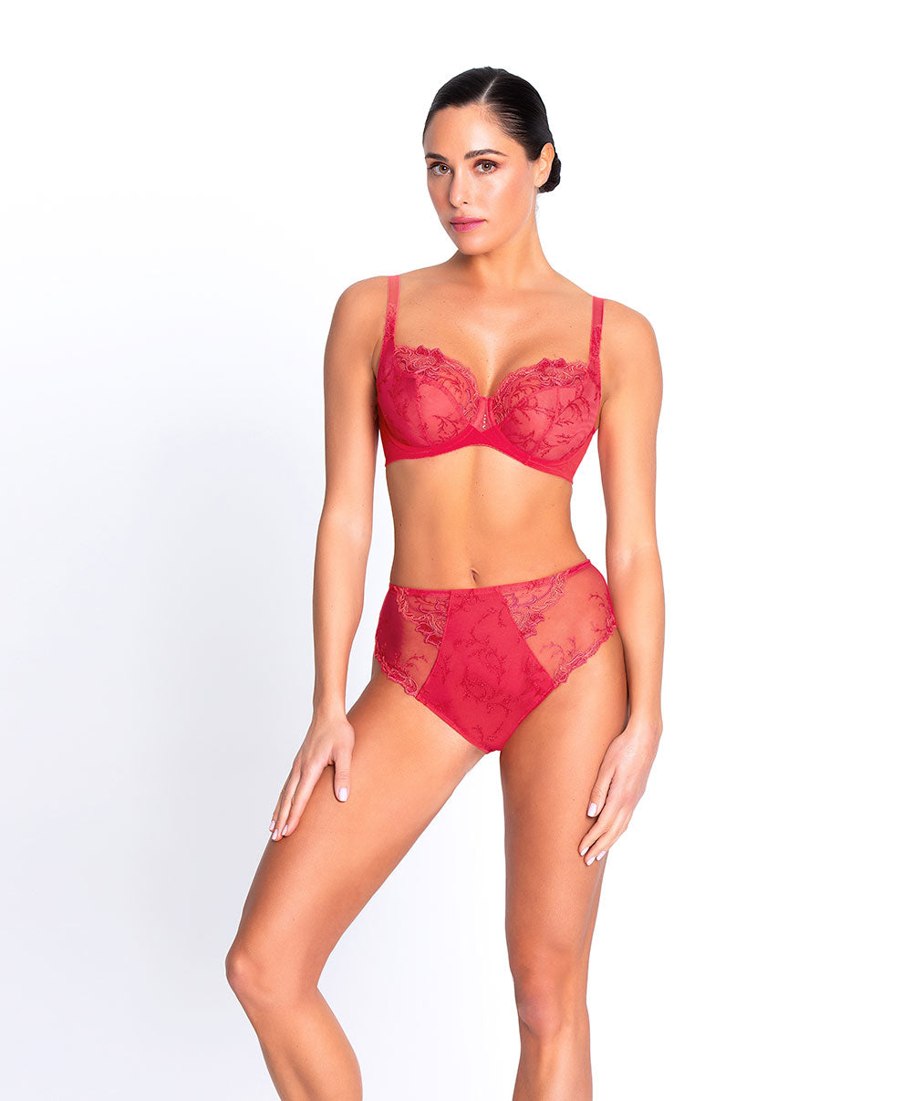 Slip haut dos opaque Lise Charmel Source Beauté hibiscus beauté ACH0372-HB