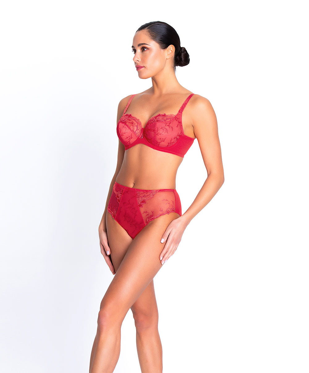 Slip haut dos opaque Lise Charmel Source Beauté hibiscus beauté ACH0372-HB