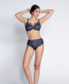 Slip haut grande taille Lise Charmel Déesse Désirs mauve BCH0377-MD