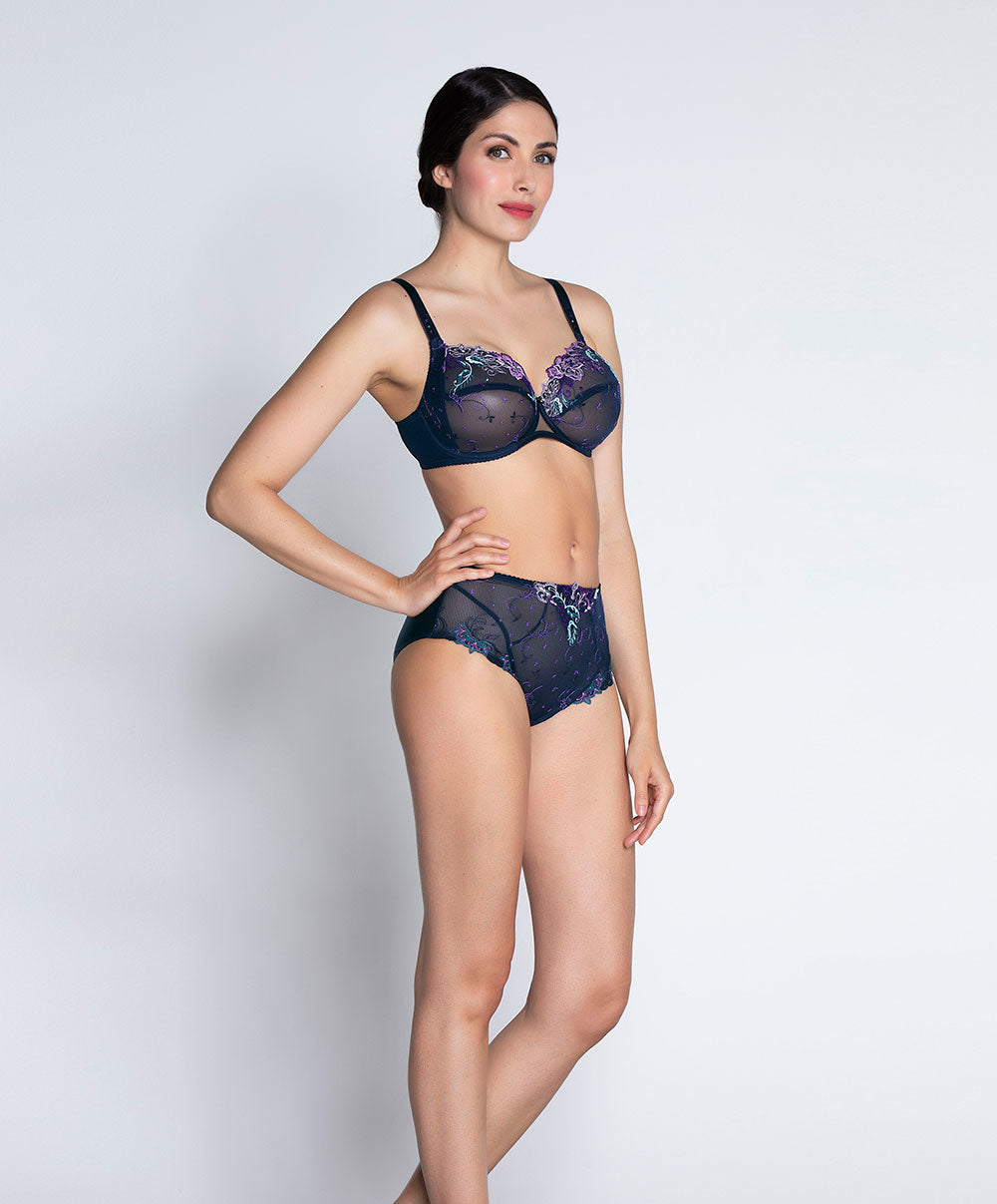 Slip haut grande taille Lise Charmel Déesse Désirs mauve BCH0377-MD