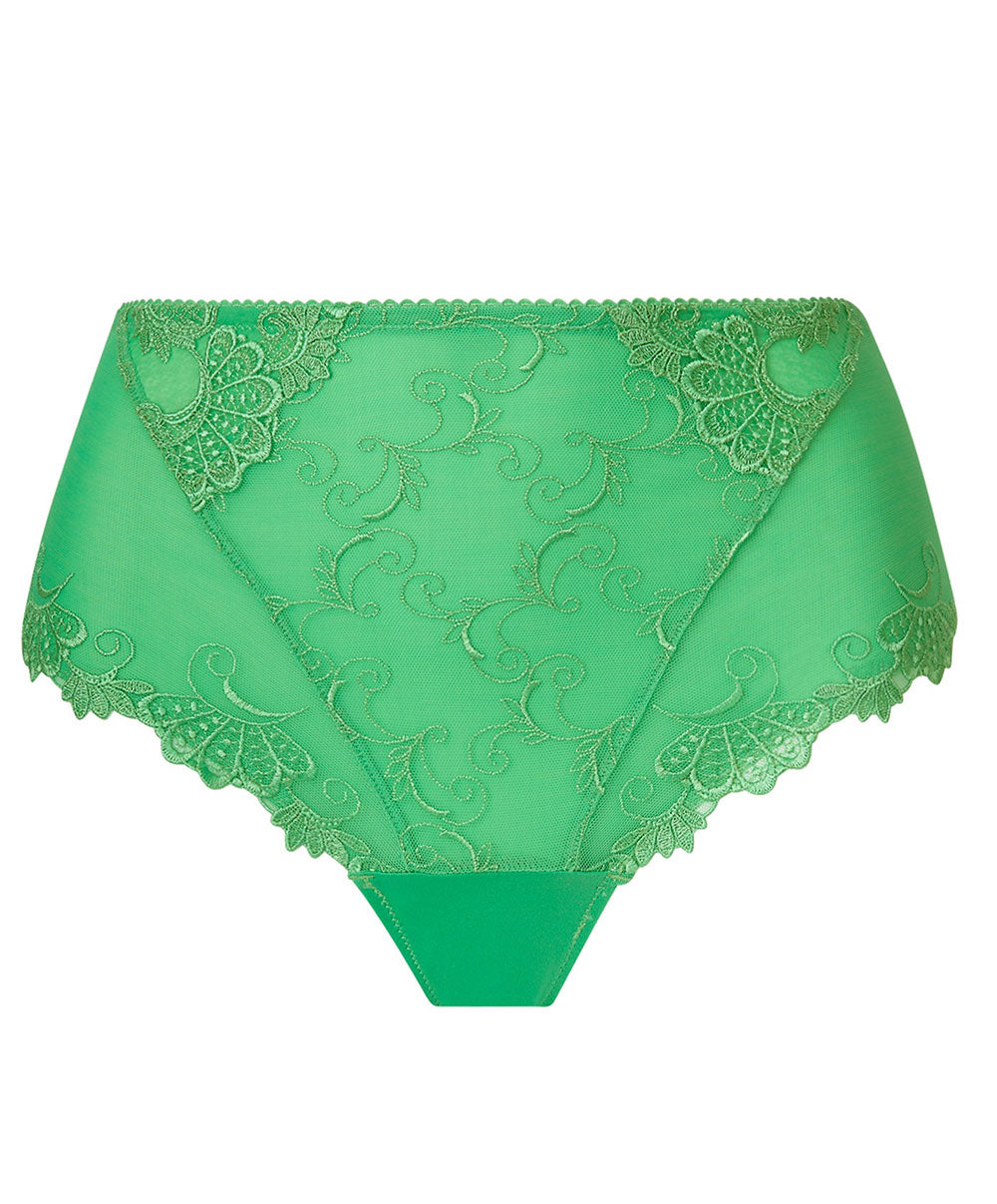 Slip haut grande taille Lise Charmel Dressing Floral émeraude BCC0388-DE