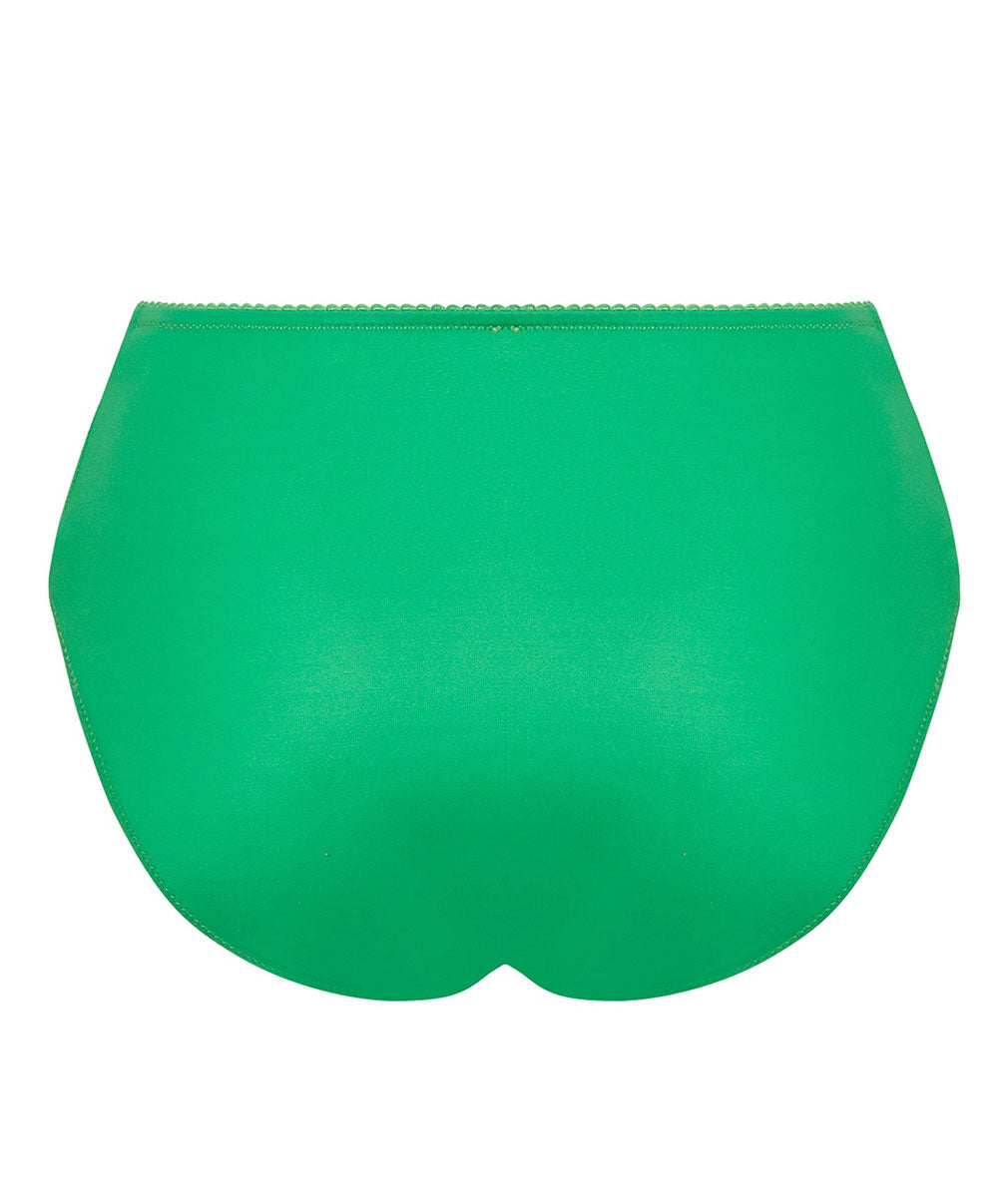 Slip haut grande taille Lise Charmel Dressing Floral émeraude BCC0388-DE