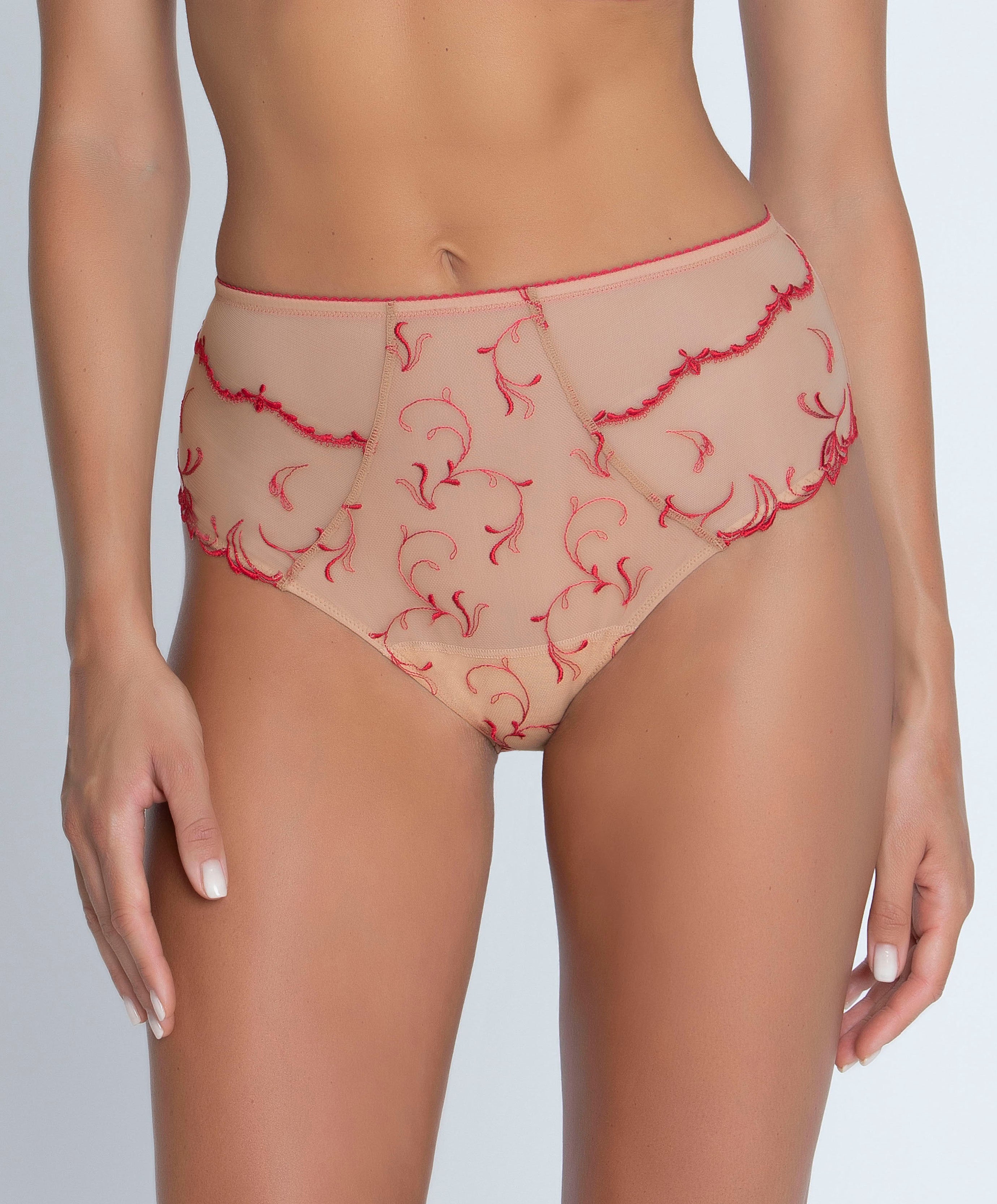 Slip haut grande taille Lise Charmel Éblouissant Eros nude solaire BCH0395-NS