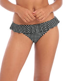 Slip italien de bain à volants Check In monochrome Freya swim AS201984-MOM