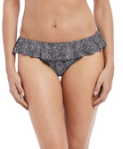 Slip de bain italien à volants Run Wild Freya swimwear Black