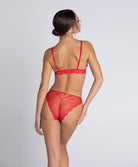 Slip italien en soie Lise Charmel Splendeur soie rouge ACC0780-RS 