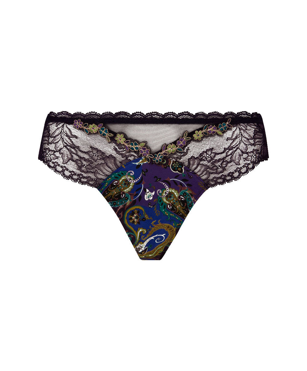 Slip "Séduction" Lise Charmel Dentelle Cashmer emaux cashmer (=prune) ACH0751-EC