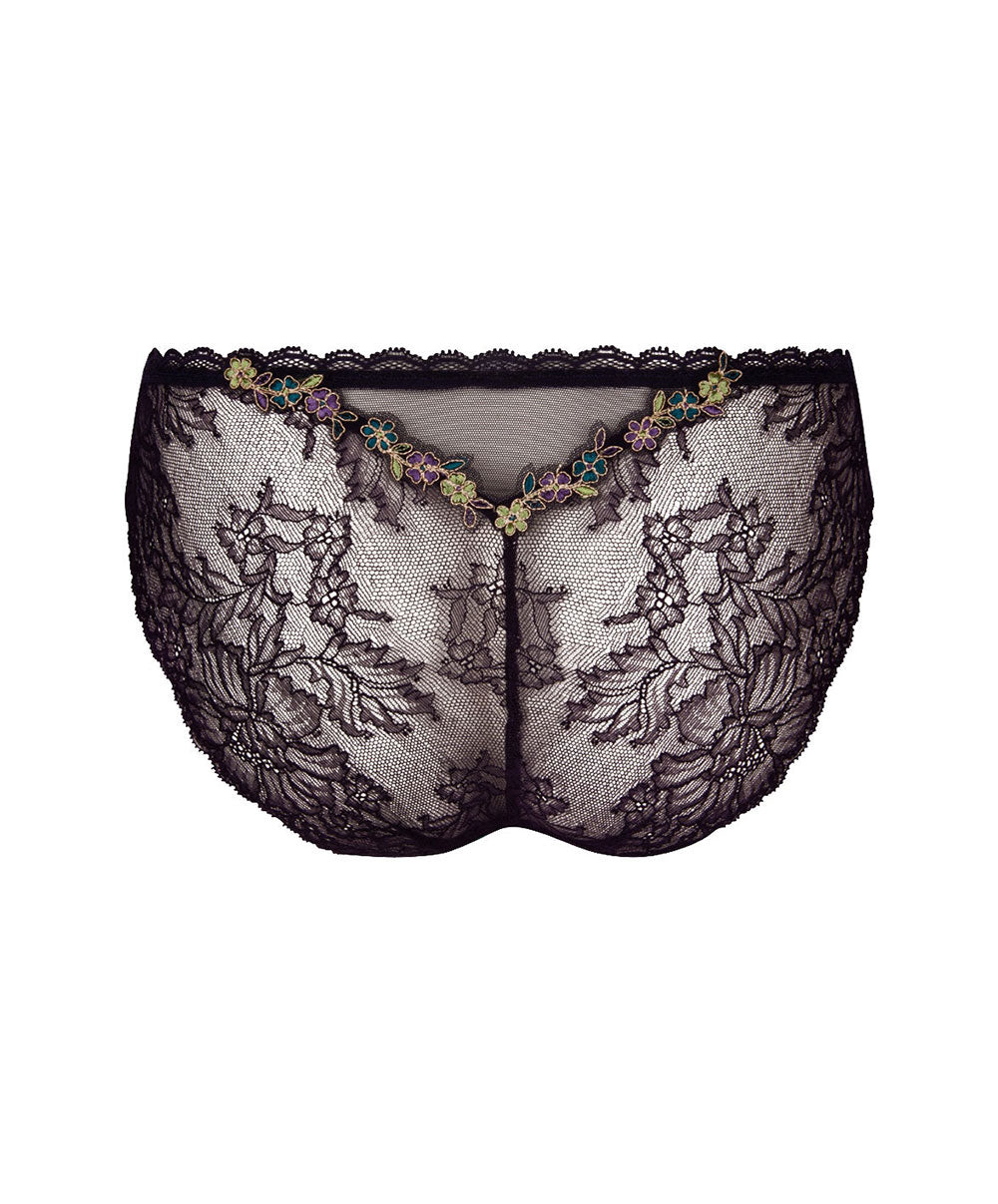 Slip "Séduction" Lise Charmel Dentelle Cashmer emaux cashmer (=prune) ACH0751-EC