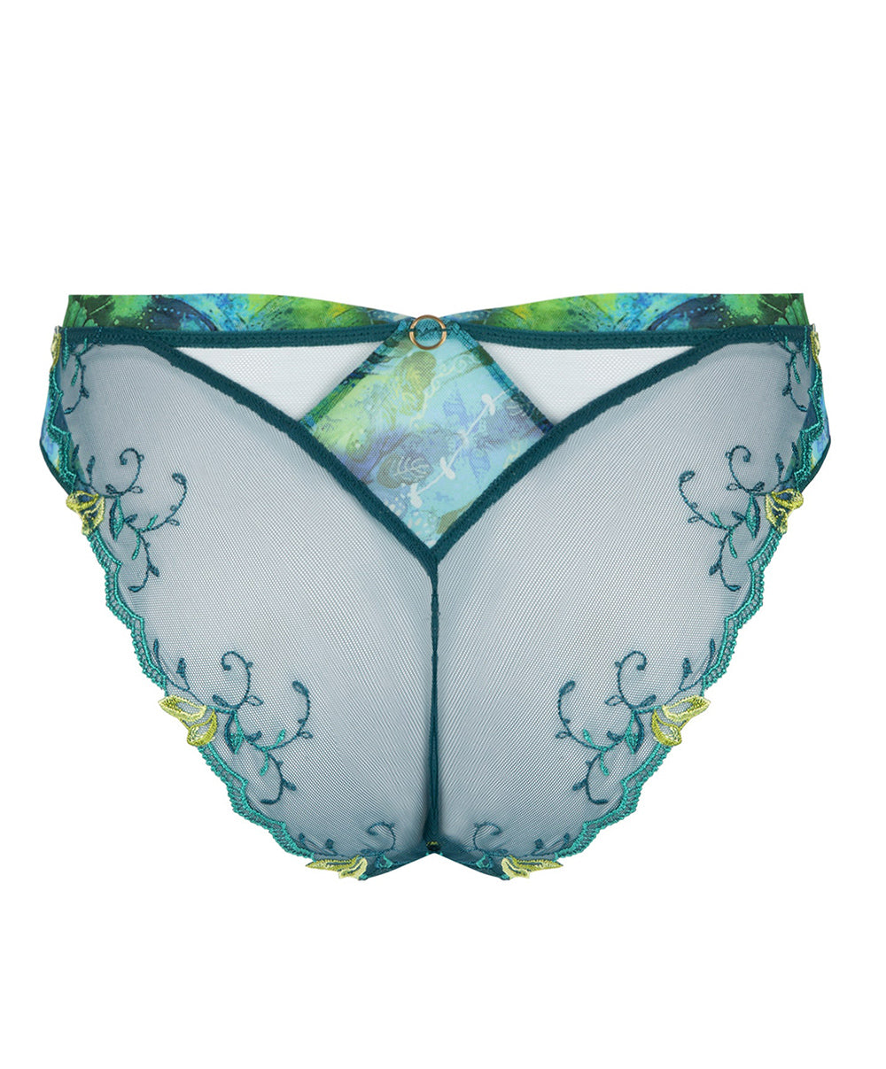 Slip "Séduction" Lise Charmel Grâce Aquatique floral aqua ACH0793-FA