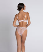 Culotte italienne Lise Charmel Sublime en Dentelle rose poudre ACH0713-OS