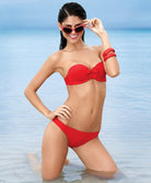 Maillot de bain slip La fashion vague Antigel vague rouge eba0717-VR