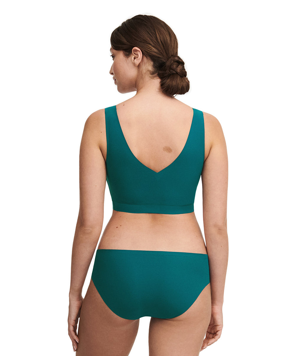 Slip taille basse Chantelle Soft Stretch vert orient C26430-0BK