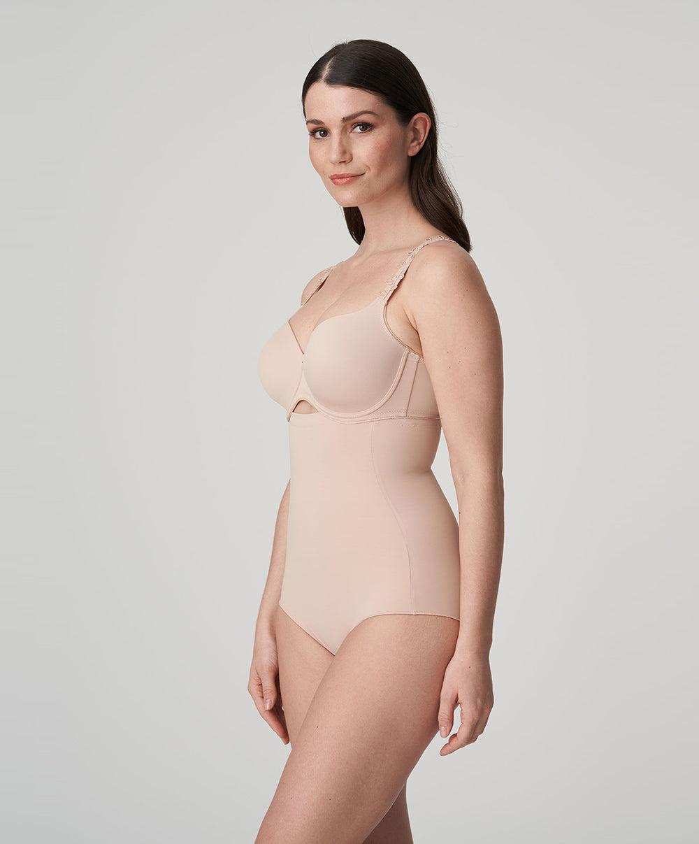 Slip ventre plat gainant taille très haute PrimaDonna Perle café au lait 0562344-CAL