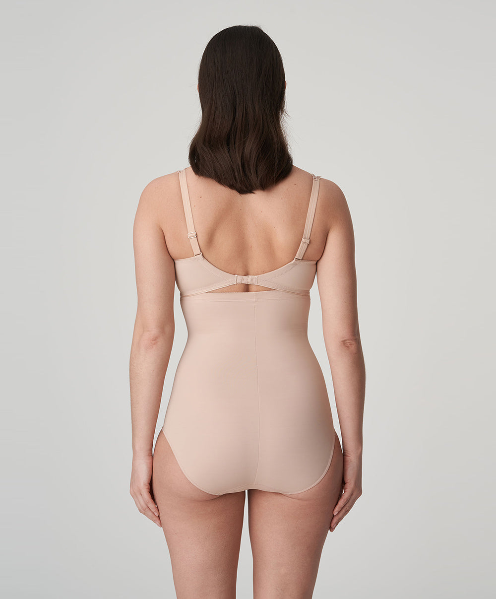Slip ventre plat gainant taille très haute PrimaDonna Perle café au lait 0562344-CAL