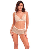 Soutien-gorge à armatures plongeant Wacoal Sensu Lace champagne WE601202-CHN