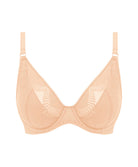 Soutien-gorge à armatures plongeant Wacoal Sensu Lace champagne WE601202-CHN