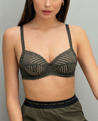 Soutien-gorge armature Antigel de Lise Charmel Tressage Graphic éclat aventure kaki ECC6037-EA