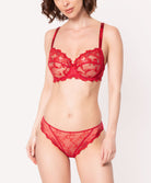 Soutien-gorge armature Lise Charmel Dressing Floral rouge ACC6088-DS