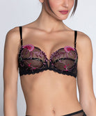 Soutien-gorge armatures Lise Charmel Floraison Passion safran rose ACH6086-SR