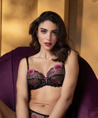 Soutien-gorge armatures Lise Charmel Floraison Passion safran rose ACH6086-SR