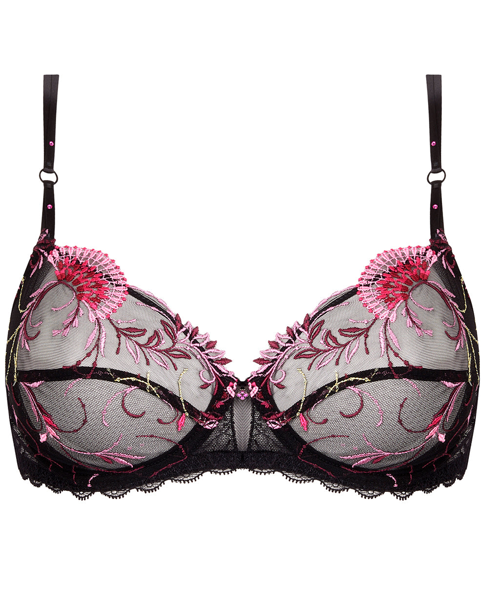 Soutien-gorge armatures Lise Charmel Floraison Passion safran rose ACH6086-SR