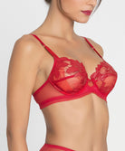 Soutien-gorge armature Lise Charmel Glamour Couture rouge ACH6007-GD