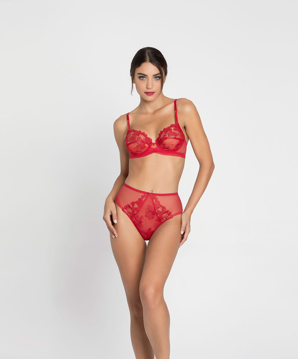 Soutien-gorge armature Lise Charmel Glamour Couture rouge ACH6007-GD