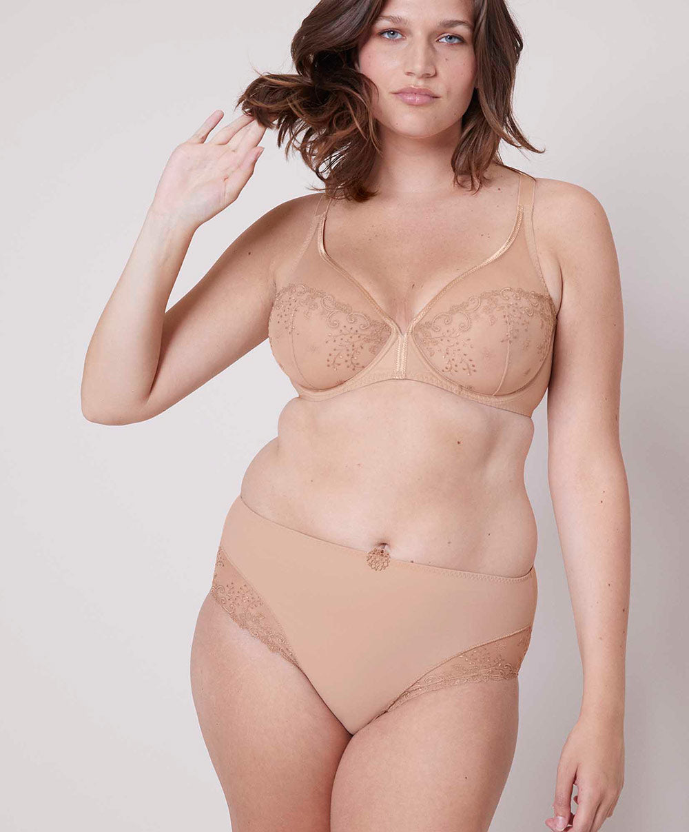 Soutien-gorge armature décolleté plongeant Simone Pérèle Délice peau 12X319-709