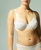 Soutien-gorge armature décolleté plongeant Simone Pérèle Délice poudre 12X319-383