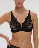 Soutien-gorge décolleté plongeant à armatures Simone Pérèle Mystic noir 1D3309-015