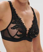 Soutien-gorge décolleté plongeant à armatures Simone Pérèle Mystic noir 1D3309-015