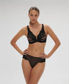 Soutien-gorge décolleté plongeant à armatures Simone Pérèle Mystic noir 1D3309-015